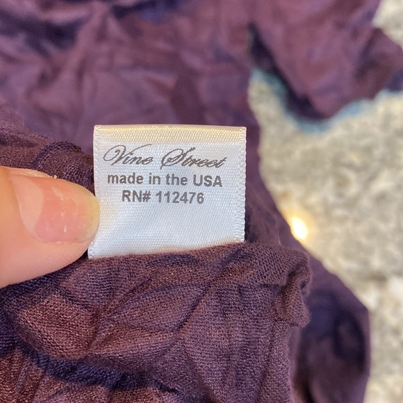 Stunning Vine Street Crinkle Dress & Matching Hooded Duster Size L​ - Picture 14 of 16